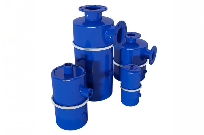 Separators of the VLS series for removal of a mixture of water, oil, solvents and other environments